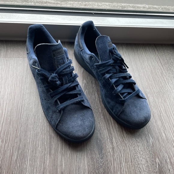 adidas stan smith - night indigo suede sneakers - sz 9 mens - Picture 9 of 11